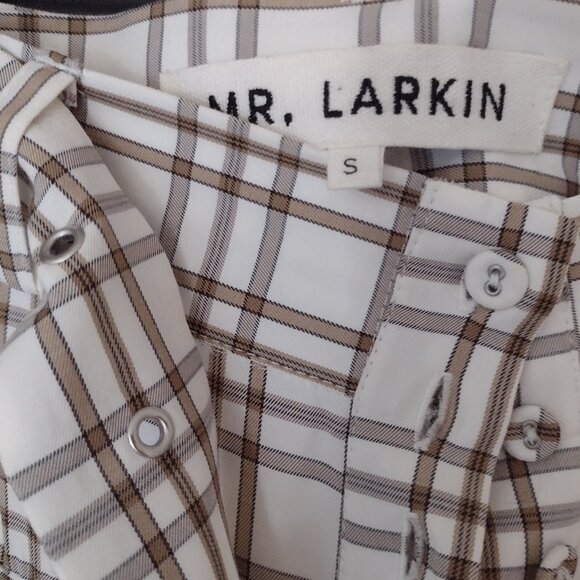 Mr Larkin Sille curtain plaid skirt and cami top set size small - Picture 7 of 11